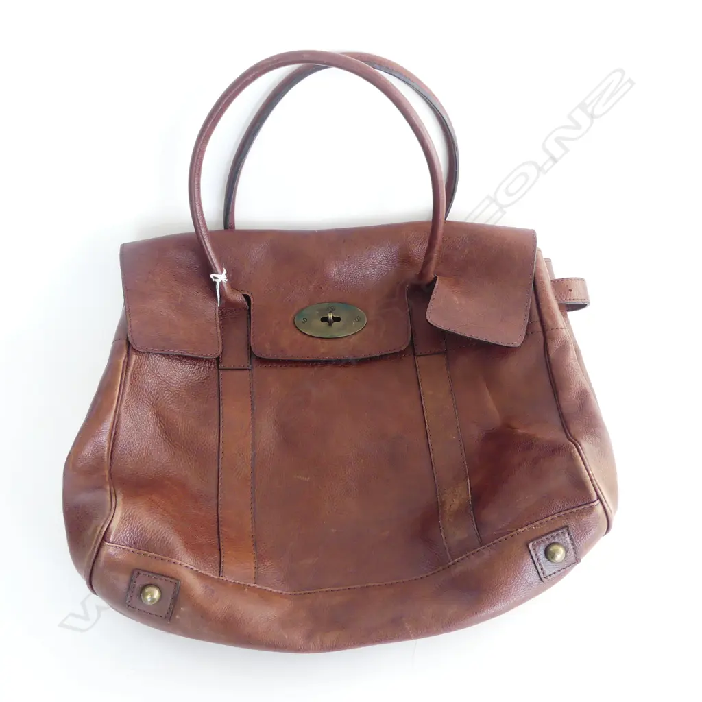 FAUX MULBERRY LEATHER HAND BAG W.400mm... Image 1++