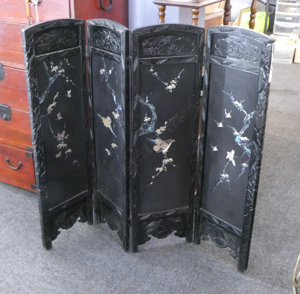 4 PANEL ORIENTAL SCREEN each 900x270mm Image 1++