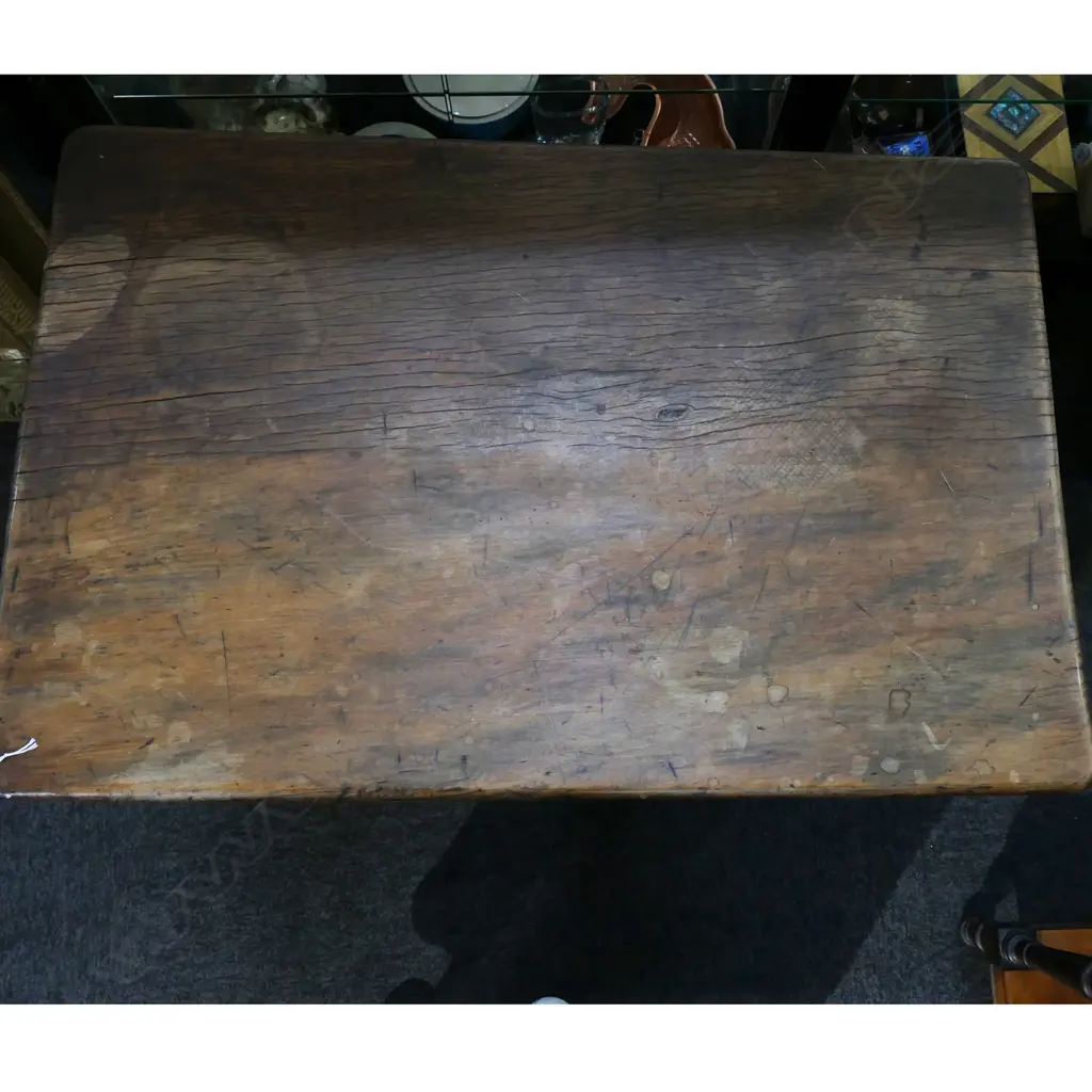 VINTAGE WOODEN FOLDING TABLE 765x500x675mm Image 1++