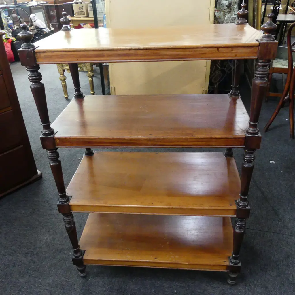 4 TIER KAURI SHELVES 710x400x1060mm Image 1++