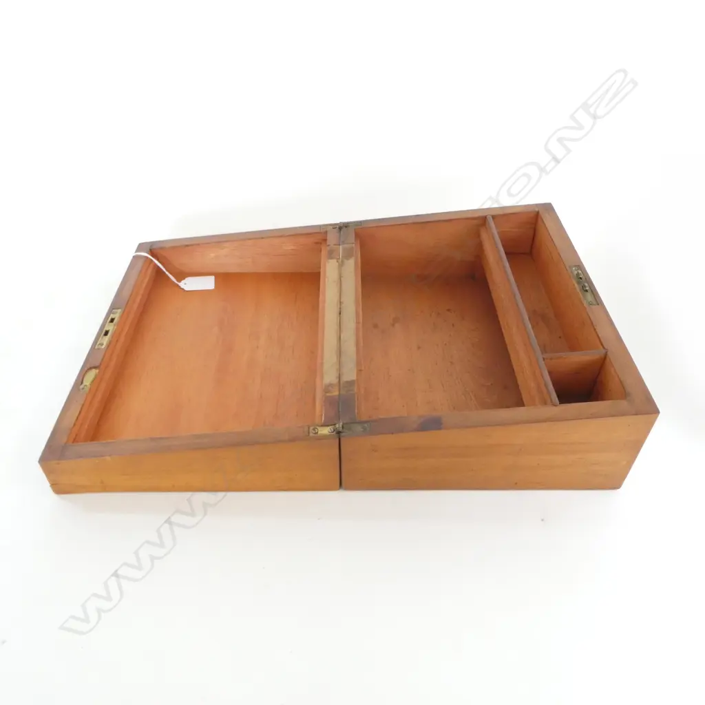 WOOD INLAID WRITING SLOPE; Mostly unfitted interior W.300mm  Image 1++