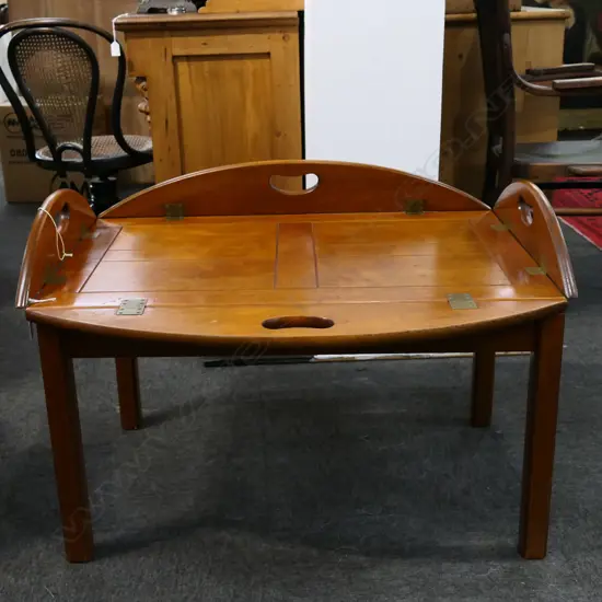 INLAID BUTLERS COFFEE TABLE