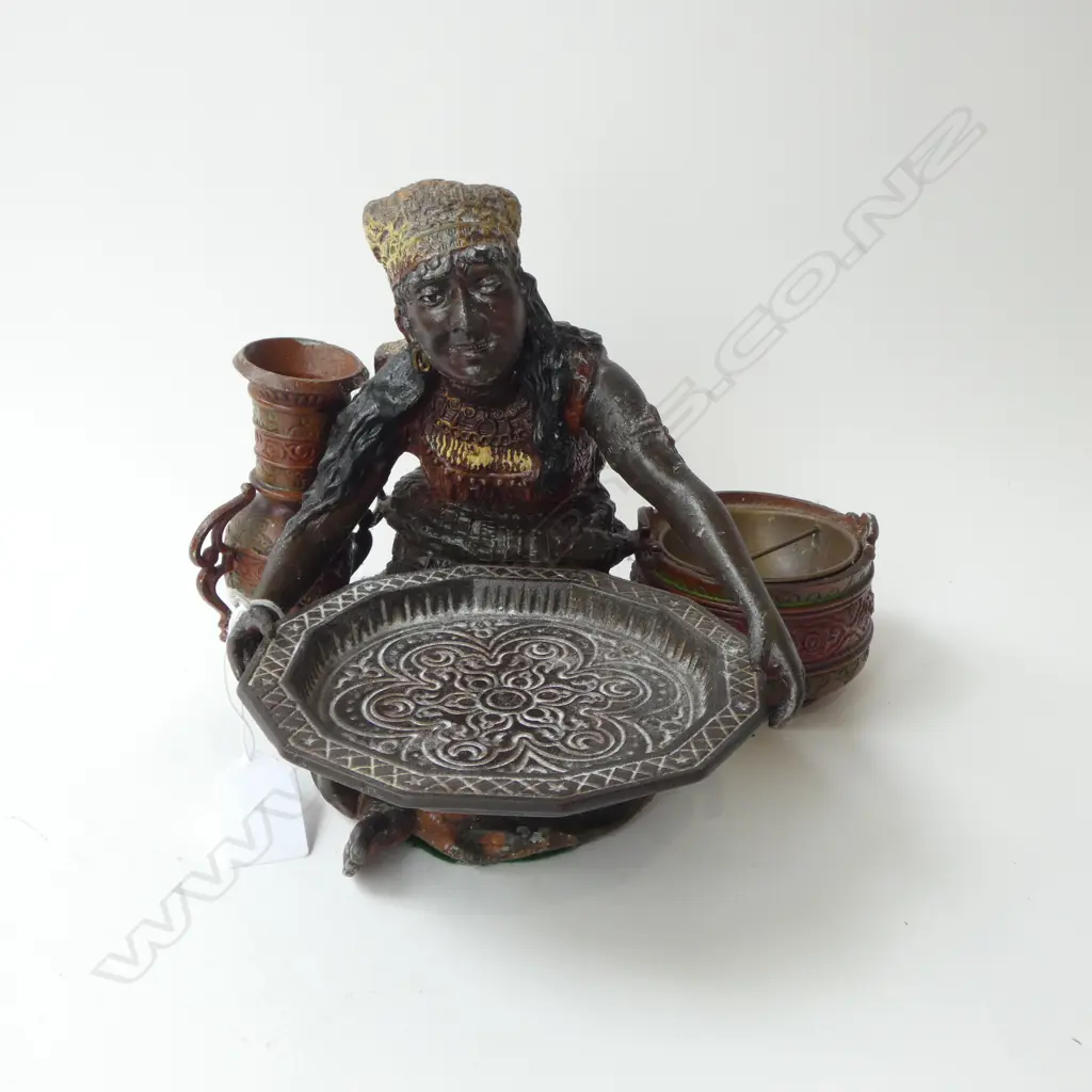 AUSTRIAN COLD PAINTED SMOKERS STAND H.175mm Image 1++