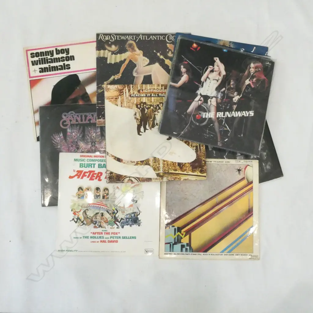 16 LP RECORDS INCL. SANTANA TRIPLE ALBUM & DVD Image 1++