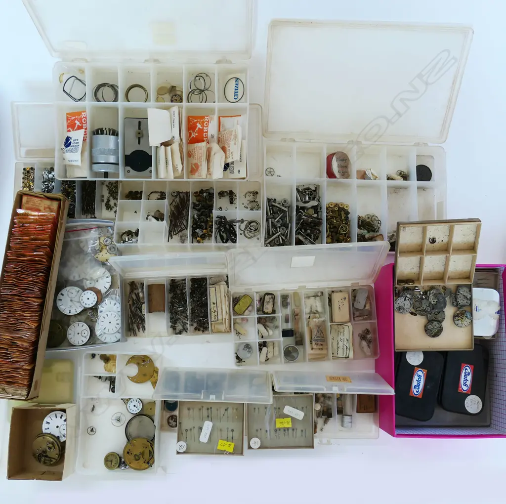 COLLECTION OF VARIOUS WATCH HANDS, PIVOT WIRES, HAIRSPRINGS & OTHER TIME PIECE ACCESSORIES/PARTS Image 1++