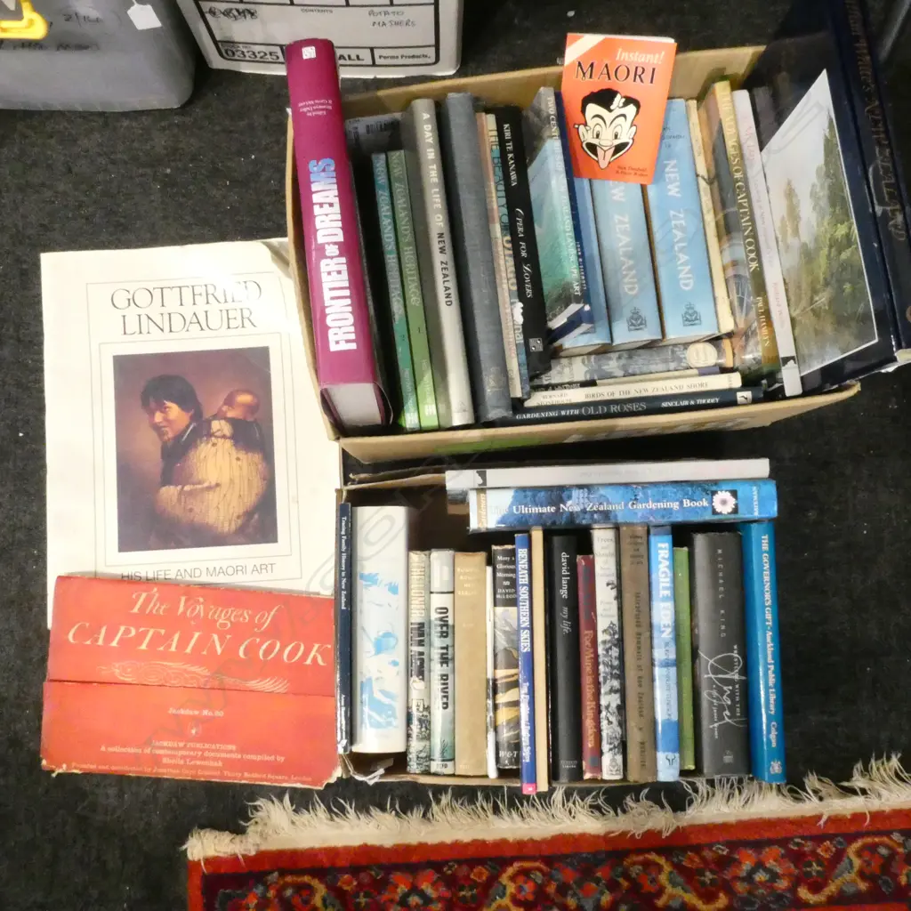 2 BOXES NZ BOOKS Image 1++