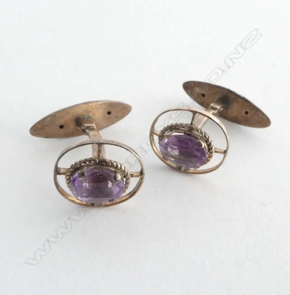 PR 9ct GOLD CUFFLINKS 3.2grms Image 1++