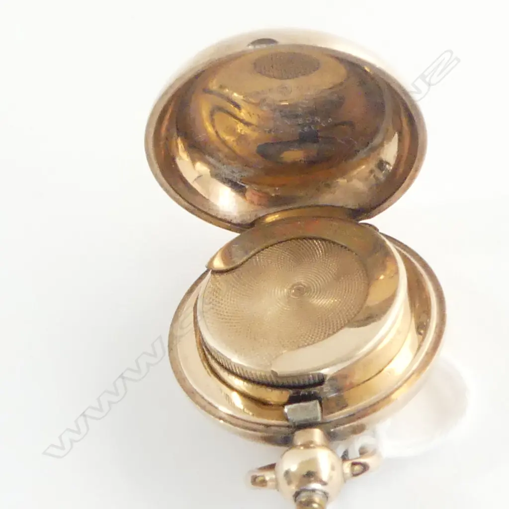 EDWARDIAN ROLLED GOLD SOVEREIGN CASE Dennison  Image 1++