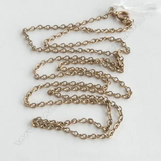 9ct YELLOW GOLD LONG NECKCHAIN 9.2gms 760mm