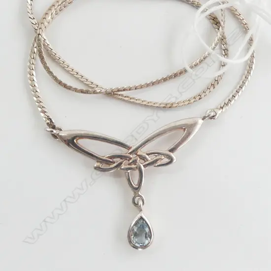 STG SILVER PENDANT NECKLACE L.210mm