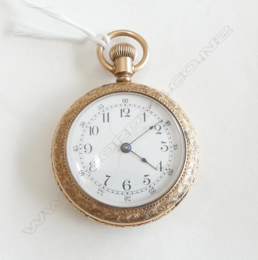 WATERBURY GOLD PLATED POCKET WATCH Image 1++