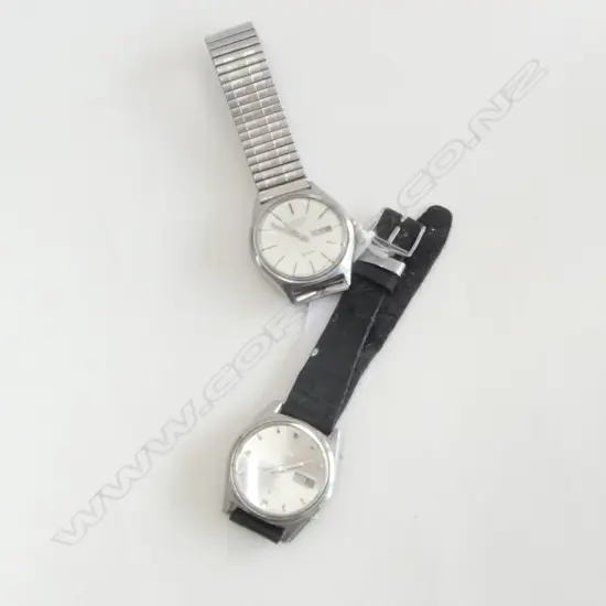 2 GENT'S WRISTWATCHES: SEIKO 5 running + CITIZEN QUARTZ running
