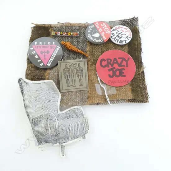 8  BROOCHES & BADGES by NZ ARTIST ADAM PETRY