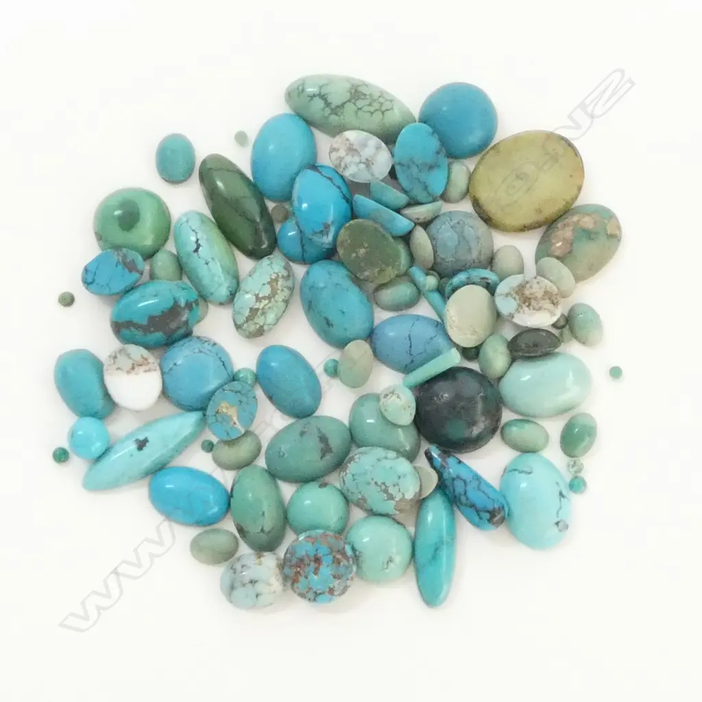 ASST CUT TURQUOISE CABOCHONS etc Image 1++