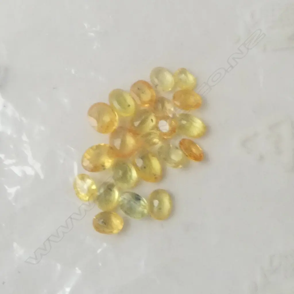 5CT. OVAL FACETED YELLOW SAPHIRES Image 1++
