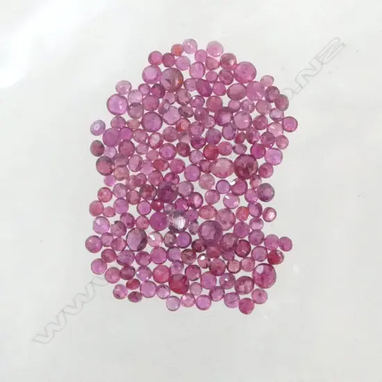 10CT. ROUND FACETED RUBIES 
