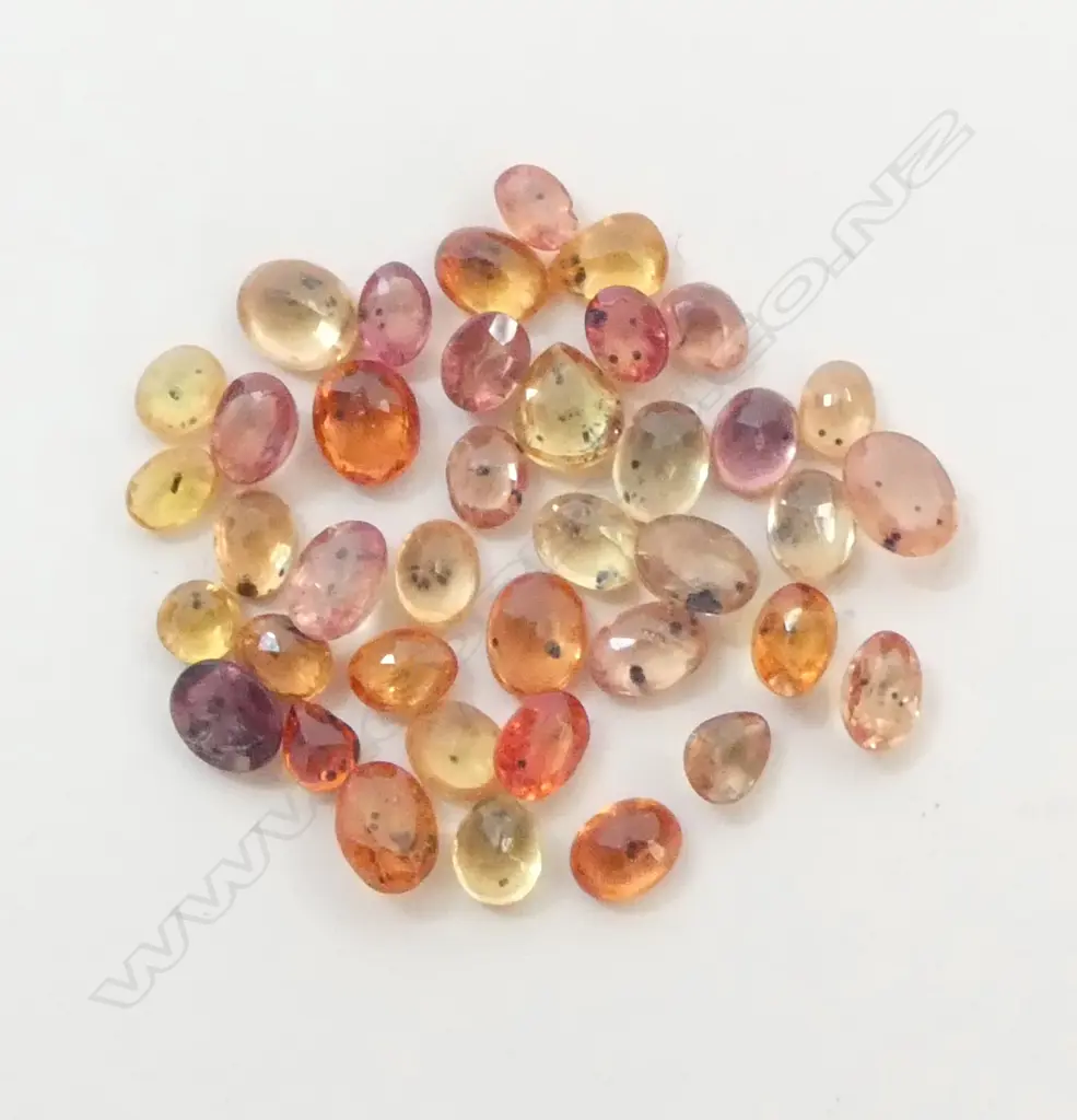 ASST YELLOW & ORANGE 10CT. SAPHIRES  Image 1++