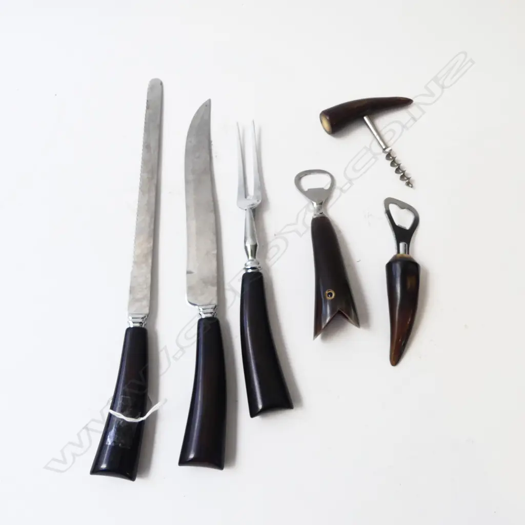 BONE HANDLE CARVING SET  Image 1++
