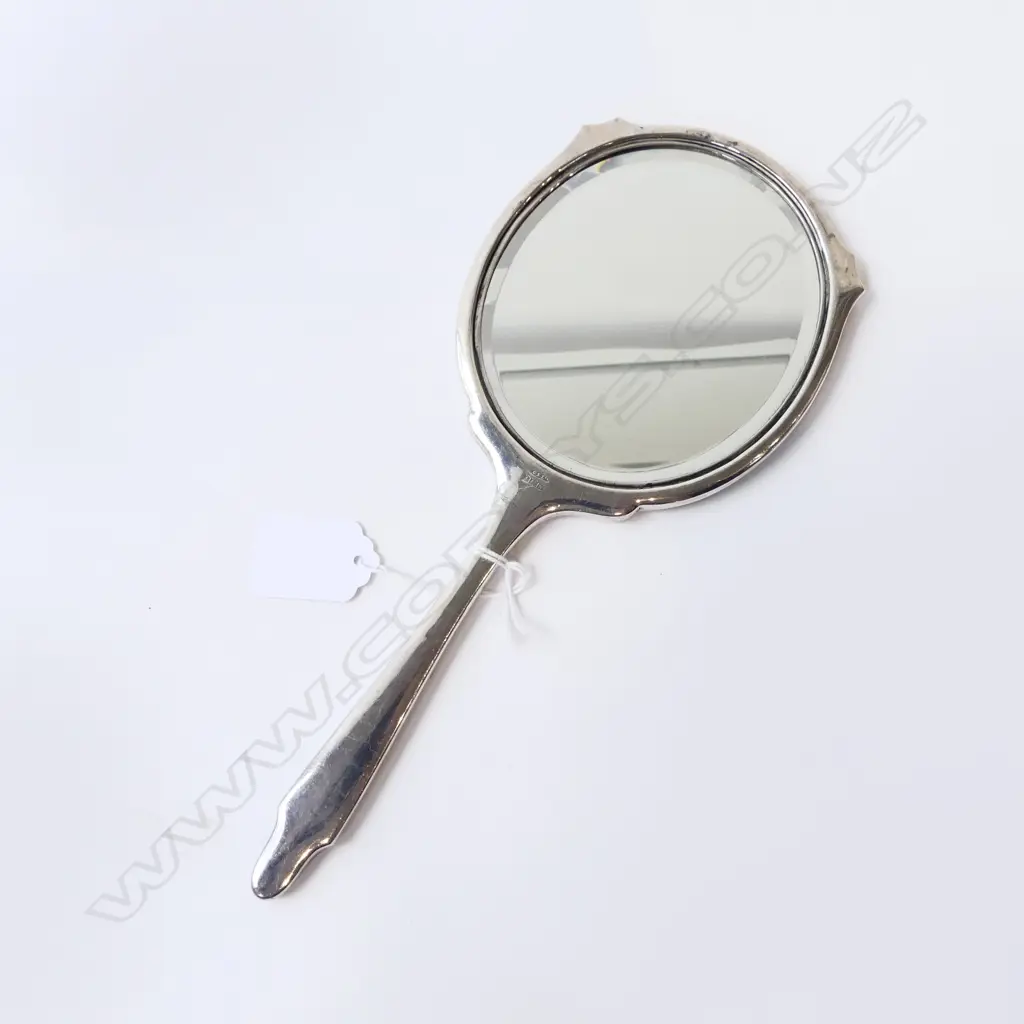 STG SILVER HAND MIRROR BIRMINGHAM 1963, L.265MM  Image 1++