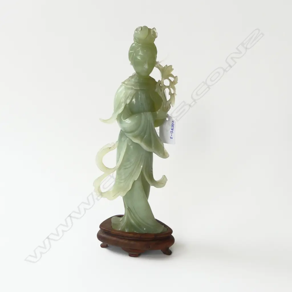 CHINESE CARVED JADE? FIGURE H.280mm Image 1++