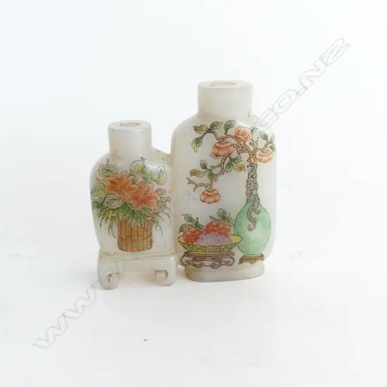 CHINESE DOUBLE SNUFF BOTTLE H.75mm no lids