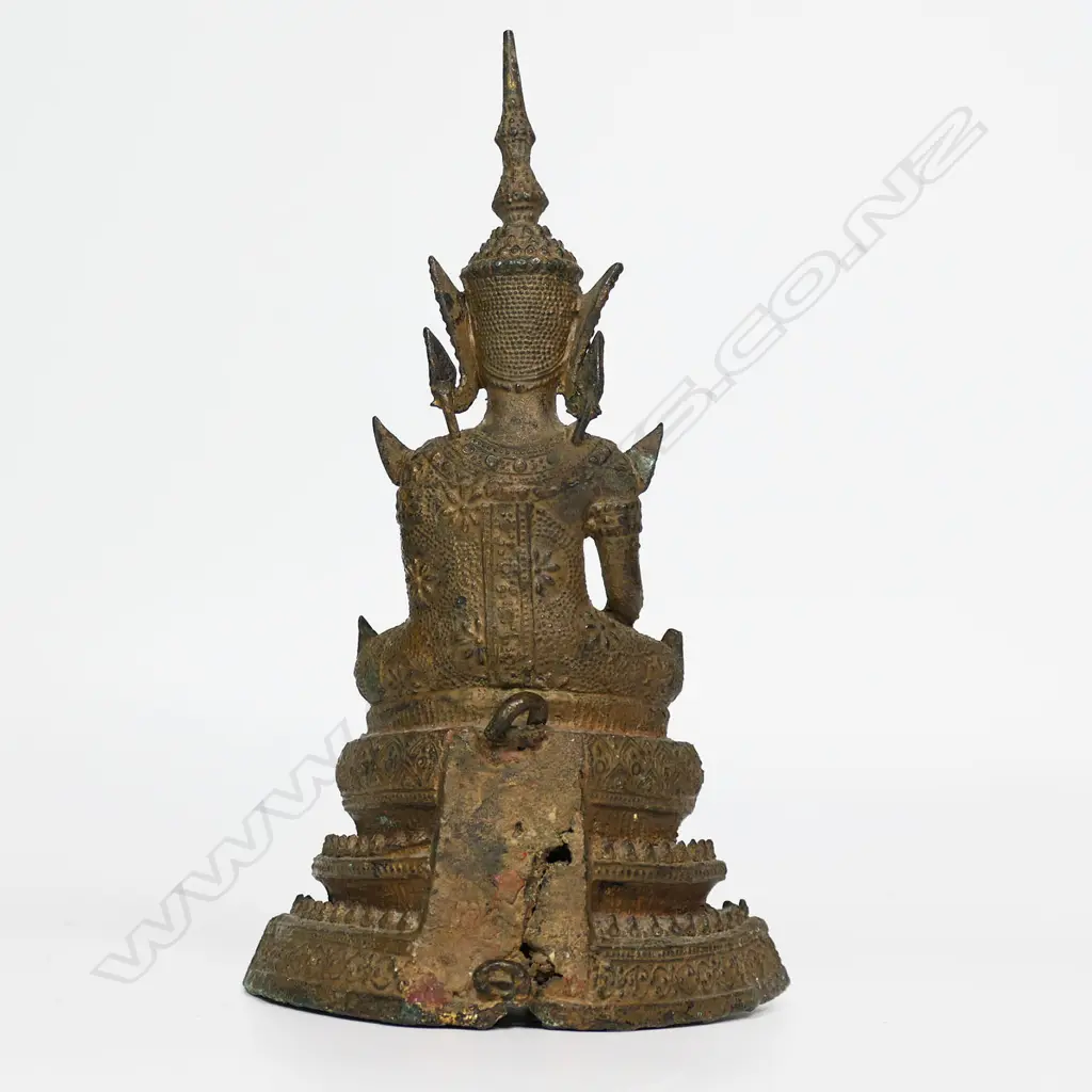 Early Thai Rattanakosin-period (18th-19thC) bronze buddha Image 1++