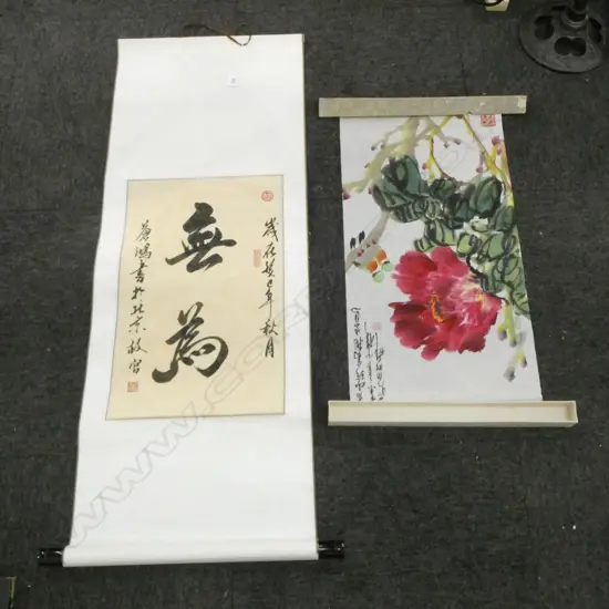 2 ORIENTAL SCROLLS