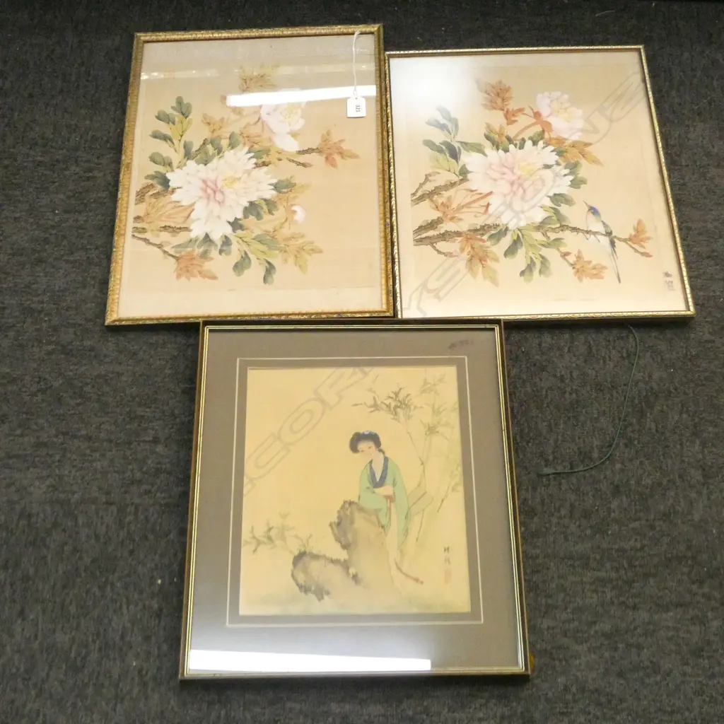 3 ORIENTAL ARTWORKS 450x315mm Image 1++