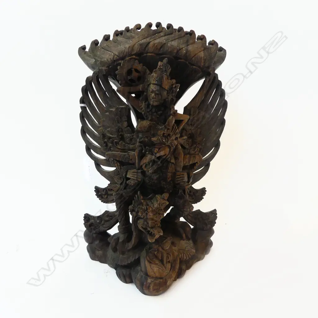INDONESIAN WOODEN CARVING H.300mm Image 1++