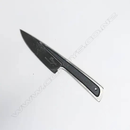 BOYE BASIC 3. CARBIDE CRYSTAL BLADE. NYLON SHEATH w BRASS LINER. L.200mm