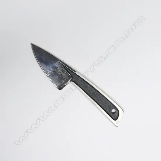 BOYE BASIC 1. CARBIDE CRYSTAL BLADE. NYLON SHEATH w BRASS LINER. L.125mm