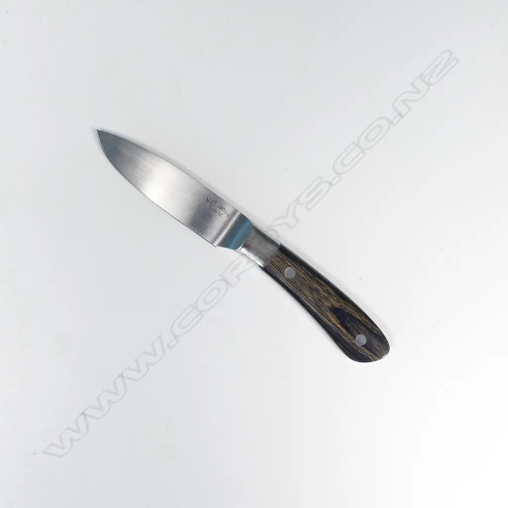 CUSTOM MATT JAMES (TAUPO) UTILITY KNIFE. MARKED. L.195mm Image 1++