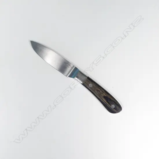 CUSTOM MATT JAMES (TAUPO) UTILITY KNIFE. MARKED. L.195mm