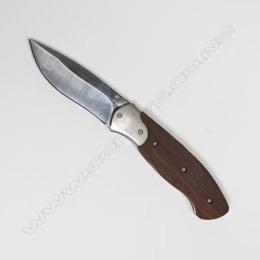 CUSTOM SKINNER KNIFE. WOOD HANDLE. L200mm Image 1++