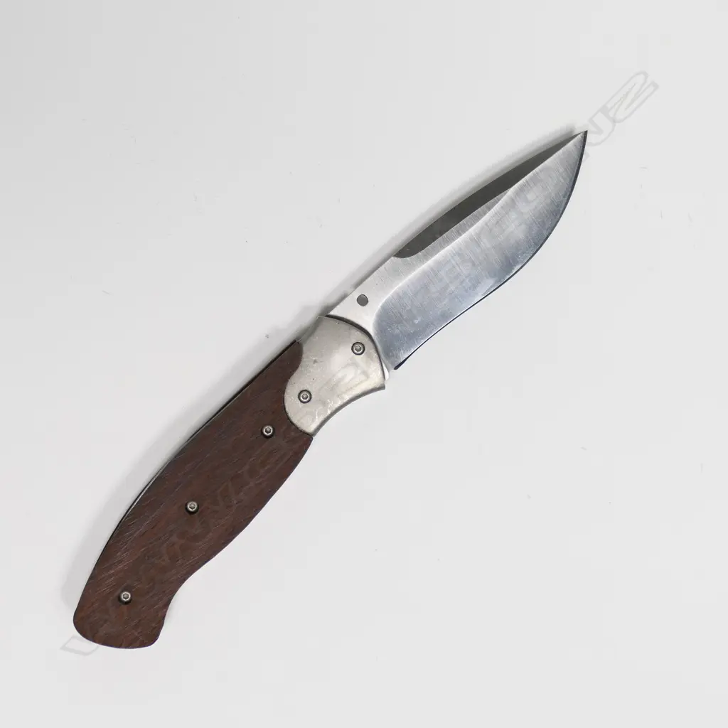 CUSTOM SKINNER KNIFE. WOOD HANDLE. L200mm Image 1++