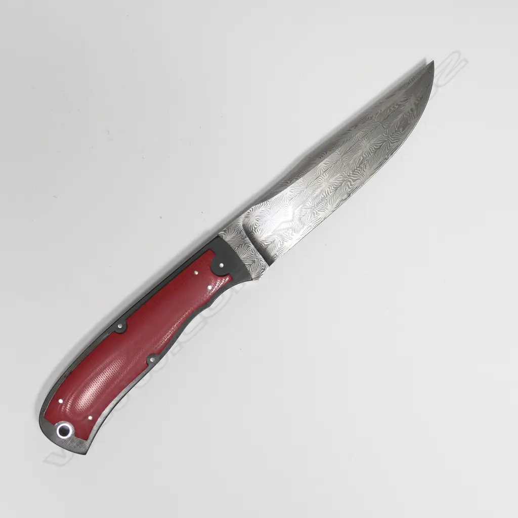 CUSTOM SHAWN MCINTYRE (AUS) HUNTER. DAMASCUS BLADE. L.150mm Image 1++