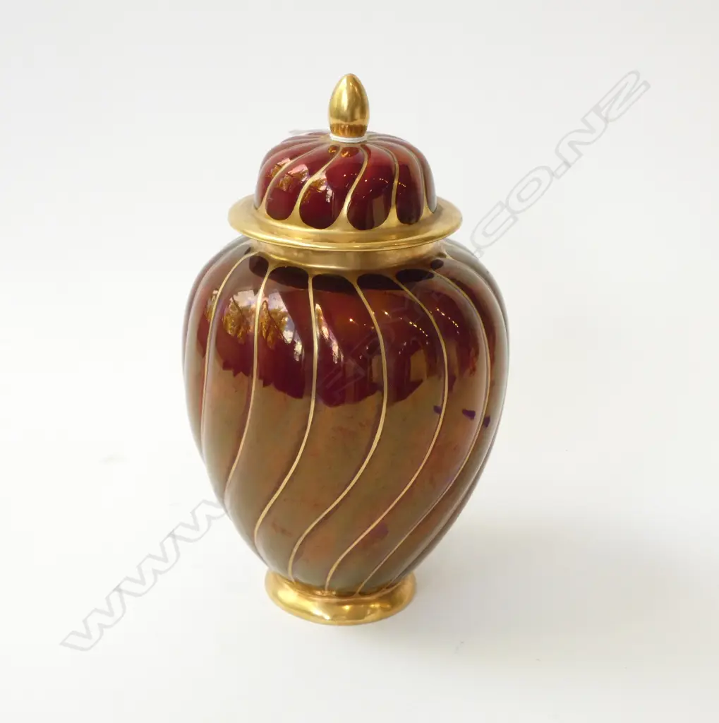 CARLTONWARE ROUGE ROYALE GINGER JAR H.240mm Image 1++