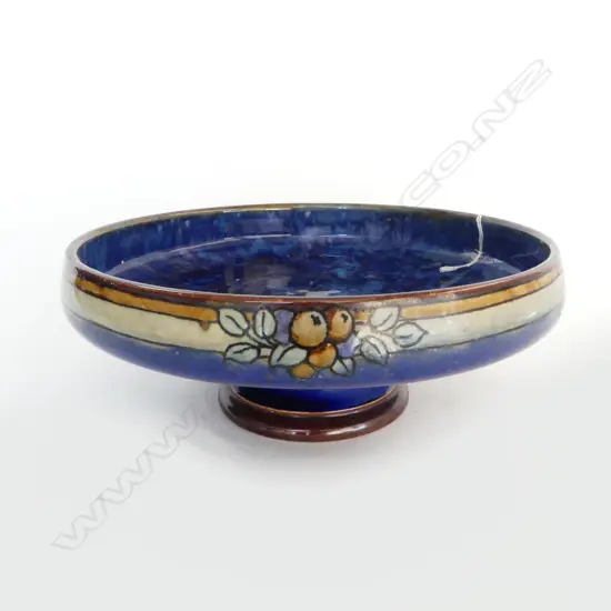 ROYAL DOULTON CHRISTMAS 1927 COMPORT; Base marked, 'W.T. Lamb & Sons Compliments, Xmas 1927' Dia.250mm