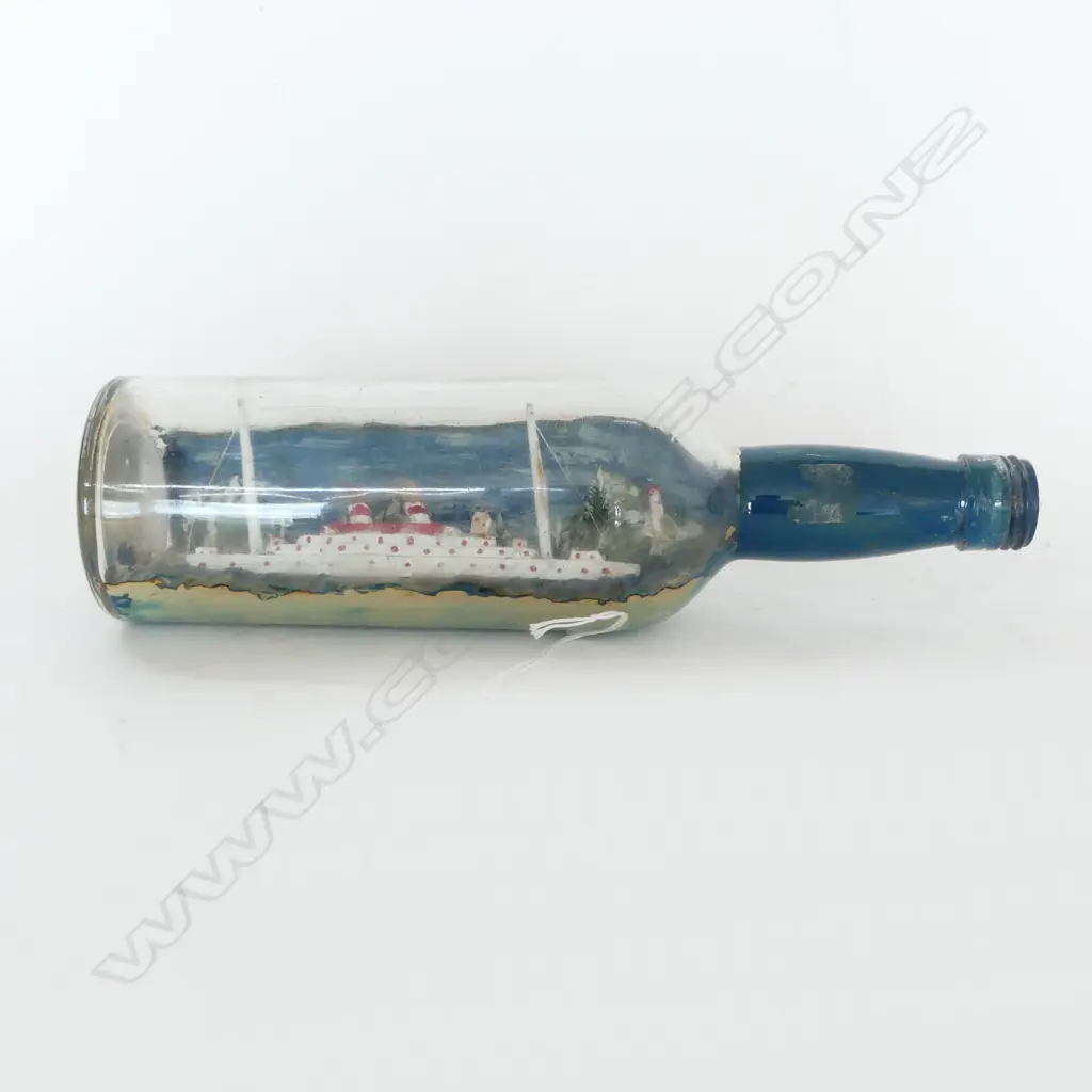 VINTAGE SHIP IN BOTTLE L290MM Image 1++
