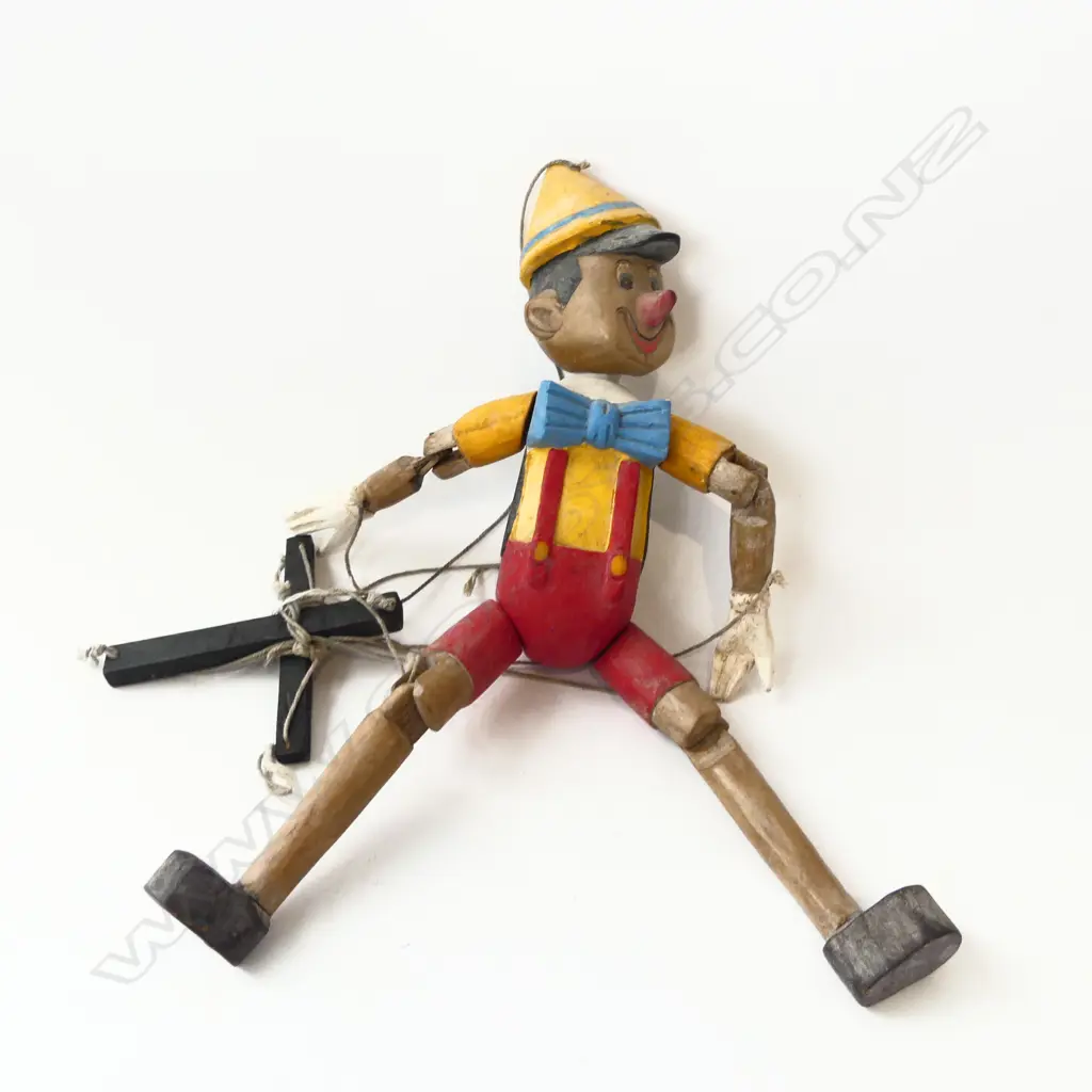PINOCCHIO ARTICULATED WOODEN TOY H.420mm Image 1++