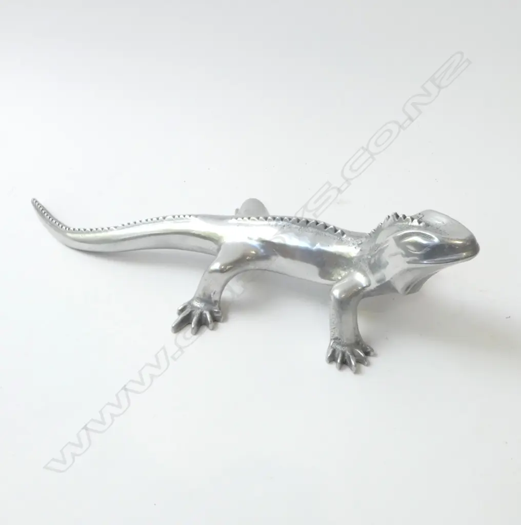 ALUMINIUM TUATARA ORNAMENT L.360mm Image 1++