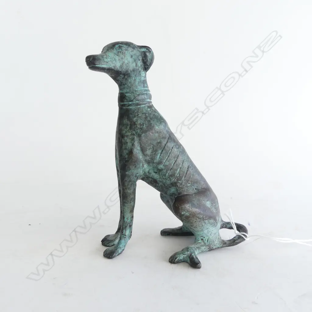 BRONZE HOUND STATUE, H140mm Image 1++