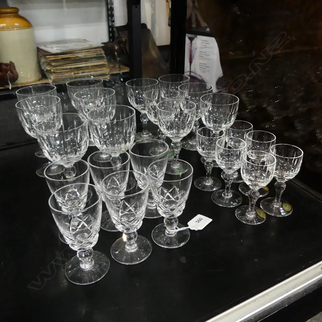 24 STUART CRYSTAL GLASSES (4X6) WITH BOXES Image 1++