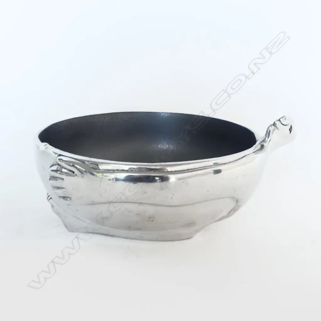 CARROL BOYES ART PEWTER 1990'S BOWL W FIGURE Dia.220mm Image 1++
