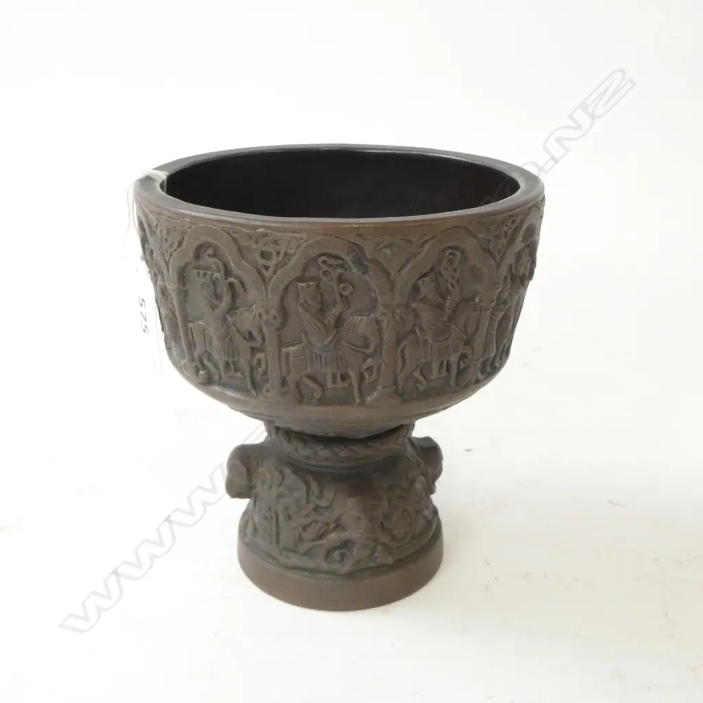 DANISH LAURIDS HJORTH POTTERY BAPTISM CUP H.130mm Image 1++