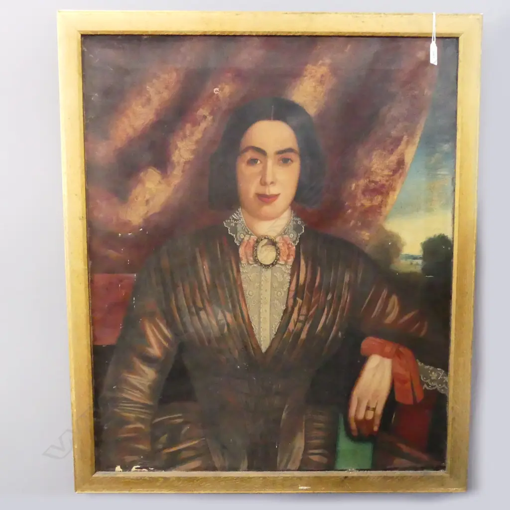19thC PORTRAIT OIL ON CANVAS 760 x 620mm Image 1++