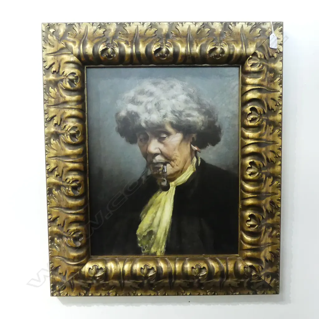 LG GOLDIE PRINT ON CANVAS, GILT FRAME 490x390mm Image 1++