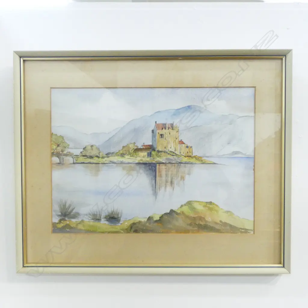 LILIAS FATHERINGHAM, EILEAN DONAN CASTLE SCOTLAND W/C, 460 X 370MM Image 1++