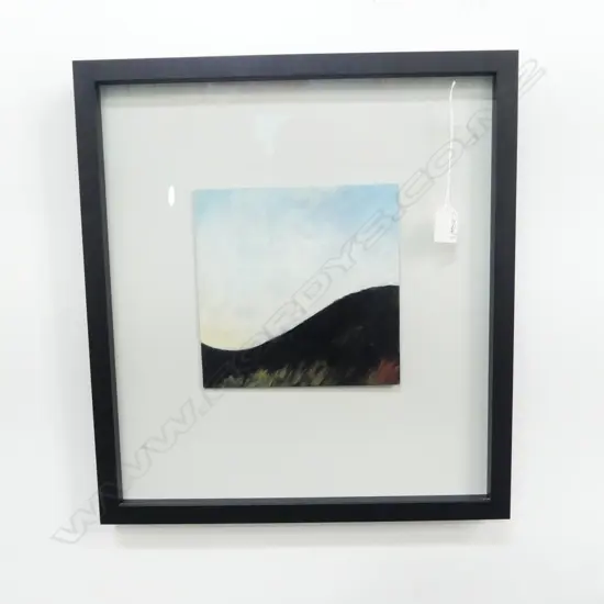 DEREK MITCHELL (NZ b.1933) ABSTRACT LANDSCAPE, OIL ON BOARD 200x200mm