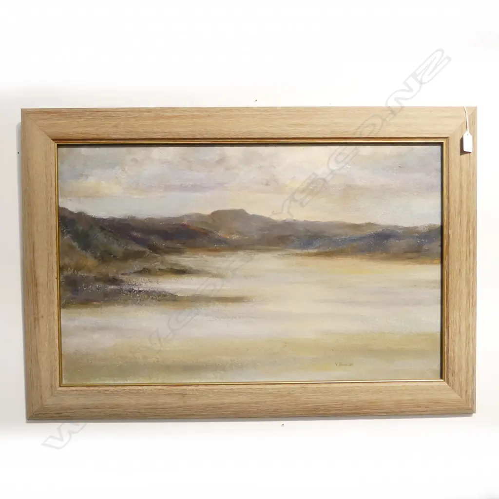 W. BUCKLEY, LANDSCAPE, OIL ON BOARD 435x700mm Image 1++